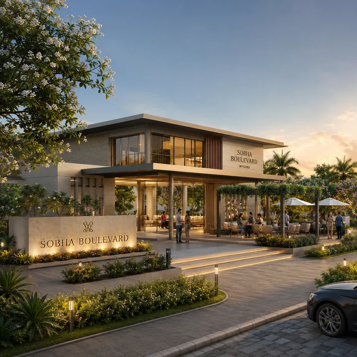 Sobha Boulevard clubhouse and amenity deck
